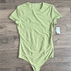 Abercrombie & Fitch Sage Green Short Sleeve Bodysuit